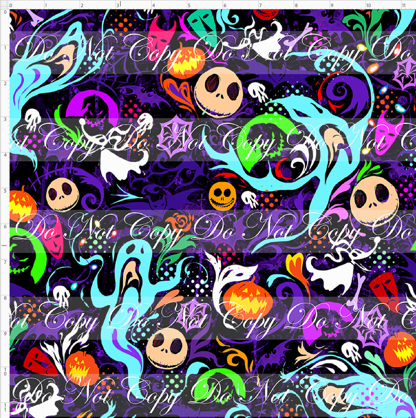 PREORDER - Artistic Skellington - Coordinate - Black - REGULAR SCALE