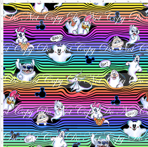 PREORDER R136 - Boo-tiful Spirits - Character Stripes - Rainbow - REGULAR SCALE