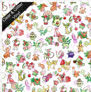 PREORDER - Fruity Critters - Main - SMALL SCALE - CLEAR & GLITTER VINYL