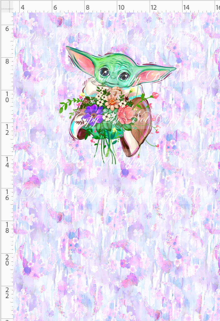 PREORDER - Galactic Garden - Baby Panel - Baby Flowers - CHILD