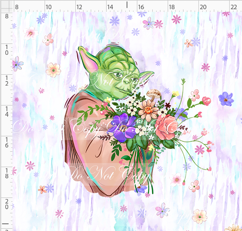 PREORDER - Galactic Garden - Panel - Old Yoda - ADULT