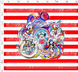 PREORDER R138 - Magical Voyages - Panel - Everyone - Red Sketchy Stripe - ADULT