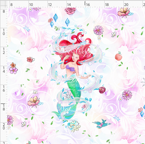 PREORDER - Whimsical Princesses - Panel - Mermaid Princess - ADULT