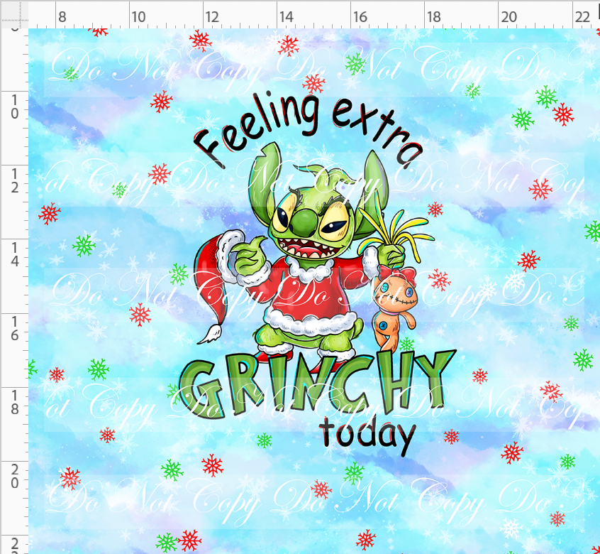 PREORDER R141 - 626 Grinch - Panel - Feeling Grinchy - ADULT