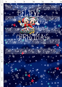 PREORDER - Christmas Globes - Panel - Believe - Navy - CHILD