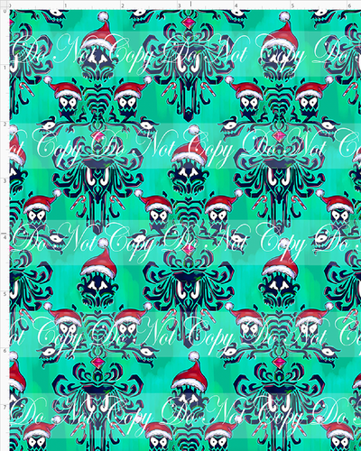 PREORDER - Haunted Christmas - Wallpaper - Green