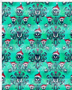 PREORDER - Haunted Christmas - Wallpaper - Green