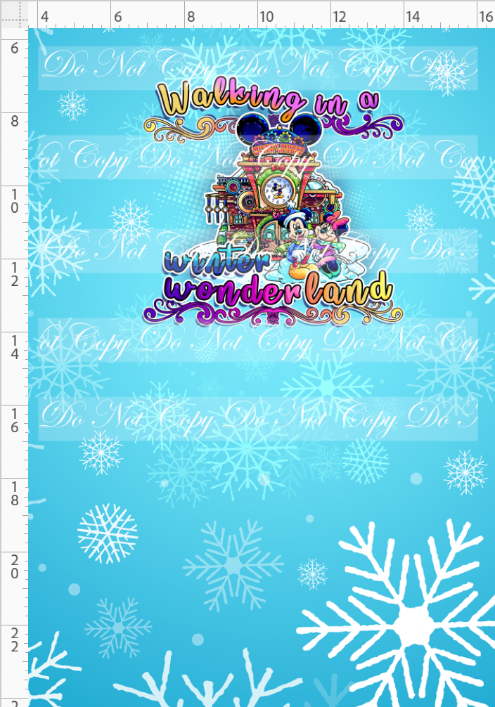 PREORDER - Magical Dept 56 Christmas Village - Panel - Walking In a Winter Wonderland - CHILD