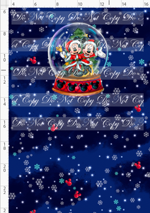 PREORDER - Christmas Globes - Panel - Mouse Globe - Navy - CHILD