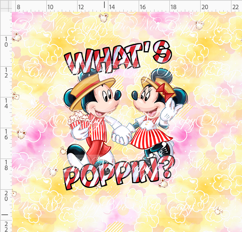 PREORDER - Poppin' Down Mainstreet - Panel - Whats Poppin - Yellow - ADULT