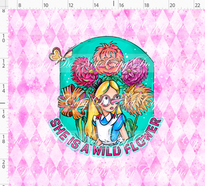 PREORDER - Lost in Wonderland - Panel - Wildflower - Pink - ADULT