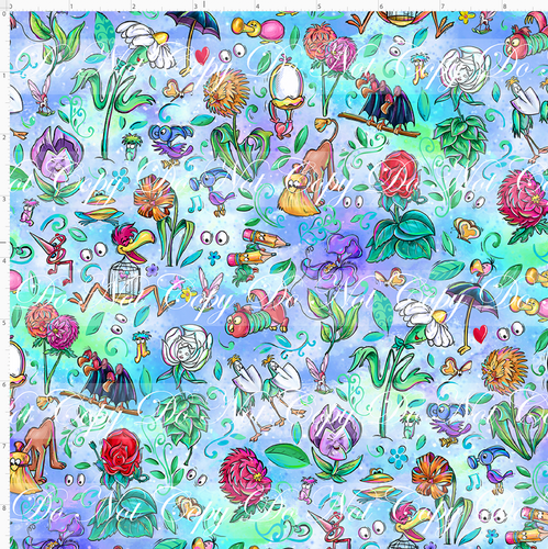 PREORDER - Lost in Wonderland - Flowers - Blue Green - SMALL SCALE