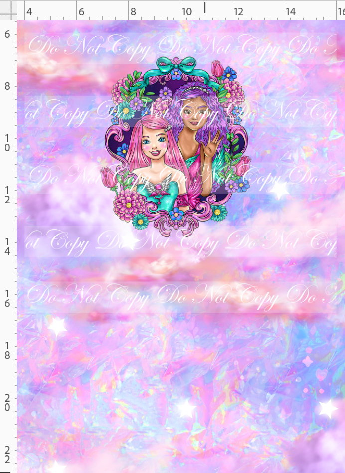 PREORDER - Magical Fashionista - Panel - 2 Girls - Pastel - CHILD