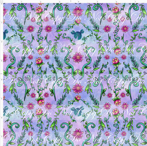 PREORDER - Bayou Adventures - Coordinate - Floral - Blue Purple  - SMALL SCALE