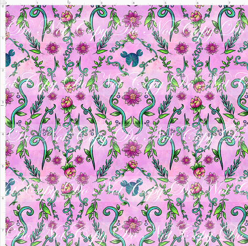 PREORDER - Bayou Adventures - Coordinate - Floral - Pink  - SMALL SCALE