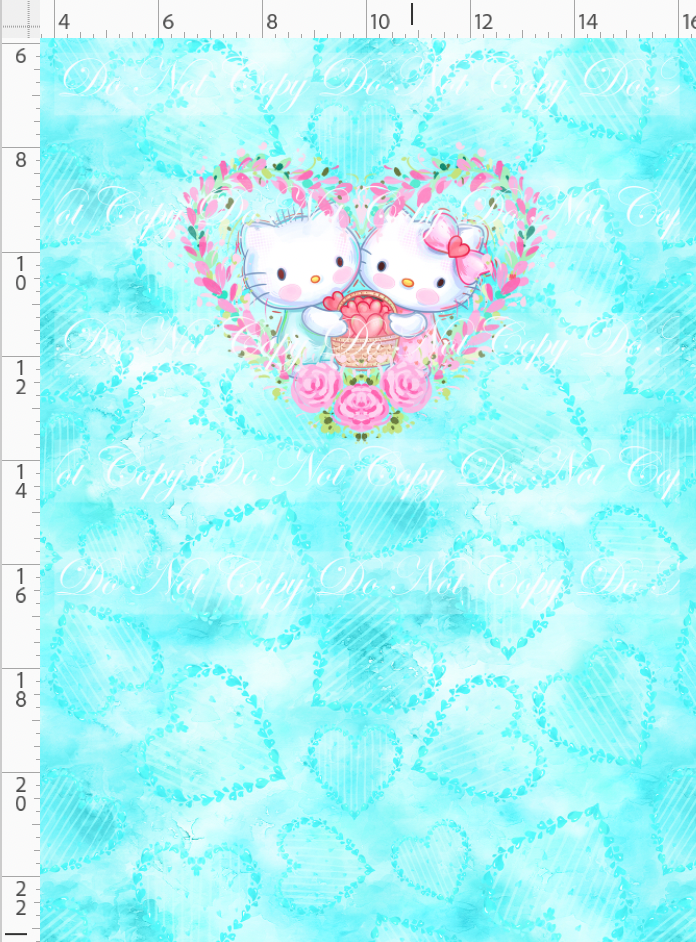 PREORDER - Sanrio Love - Panel - Heart Couple - Blue - CHILD