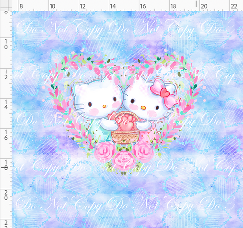 PREORDER - Sanrio Love - Panel - Heart Couple - Purple - ADULT