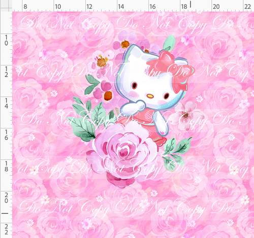 PREORDER - Sanrio Love - Panel - Kitty Flower - Pink - ADULT