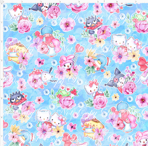 PREORDER - Sanrio Love - Character Floral - Blue - SMALL SCALE