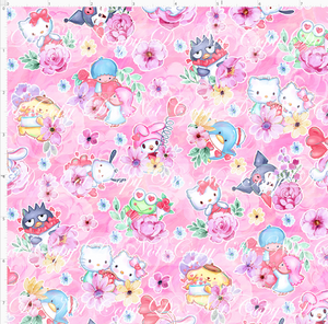 PREORDER - Sanrio Love - Character Floral - Pink - SMALL SCALE