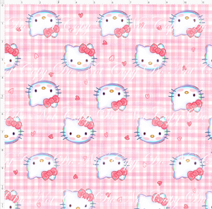 PREORDER - Sanrio Love - Kitty Gingham - Coral