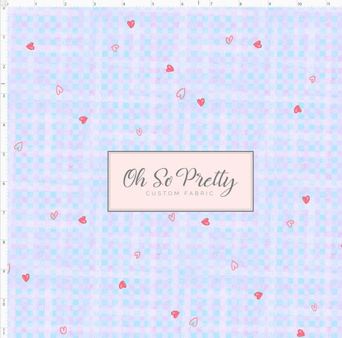 PREORDER - Sanrio Love - Gingham - Blue Purple