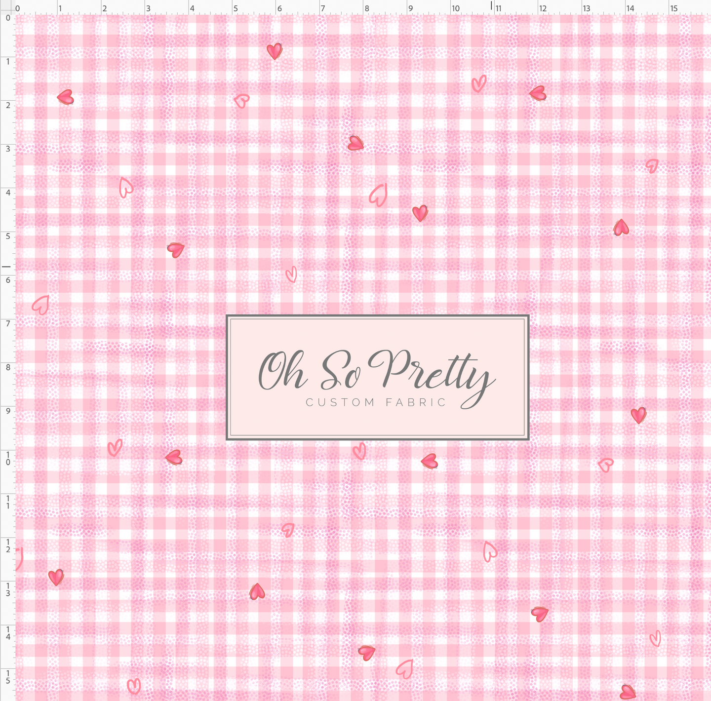 PREORDER - Sanrio Love - Gingham - Coral