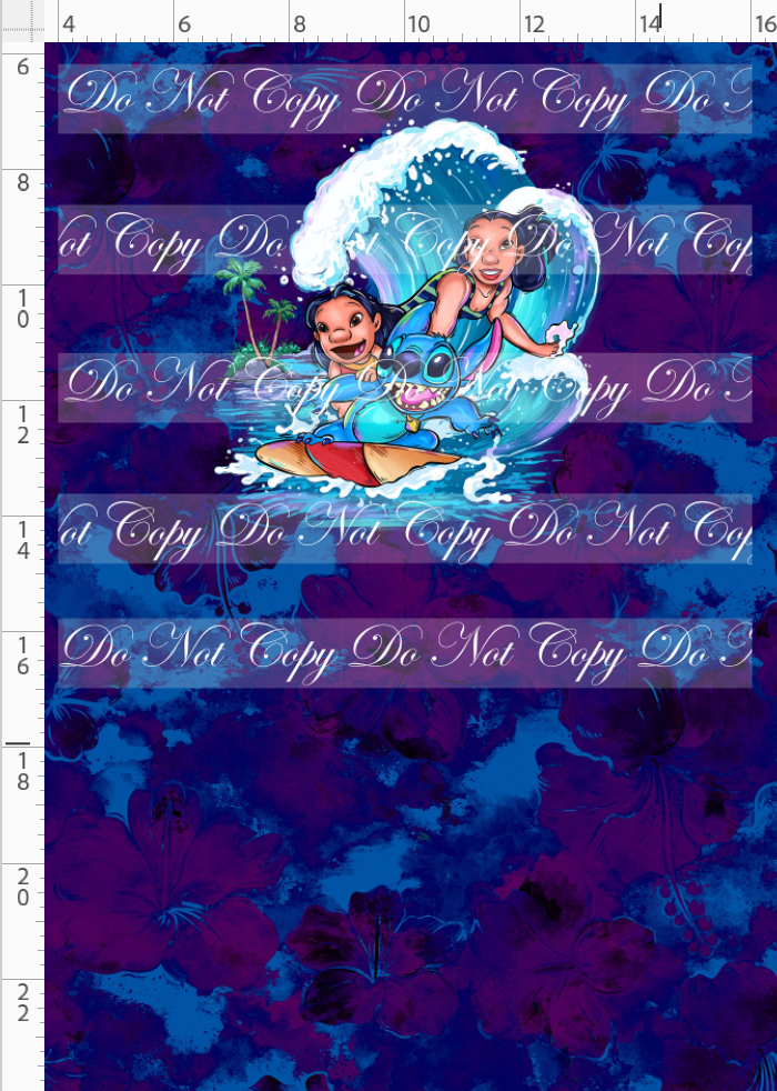 PREORDER - Aloha Adventures - Panel - Group - Blue - CHILD