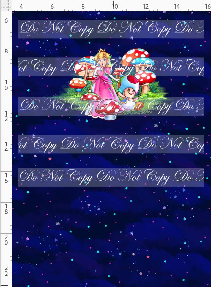 PREORDER - Rainbow Road Rush - Panel - Princess - Navy Background - CHILD