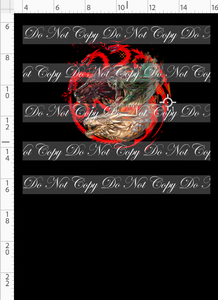 PREORDER - Fire and Blood - Panel - 3 Dragons - Black - CHILD