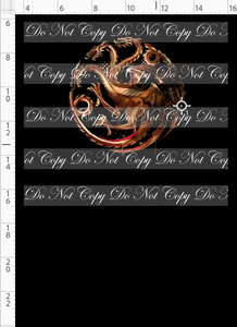 PREORDER - Fire and Blood - Panel - Gold Symbol - Black - CHILD