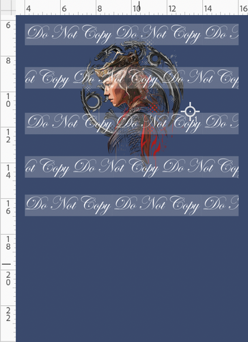 PREORDER - Fire and Blood - Panel - The Black Queen - Blue - CHILD