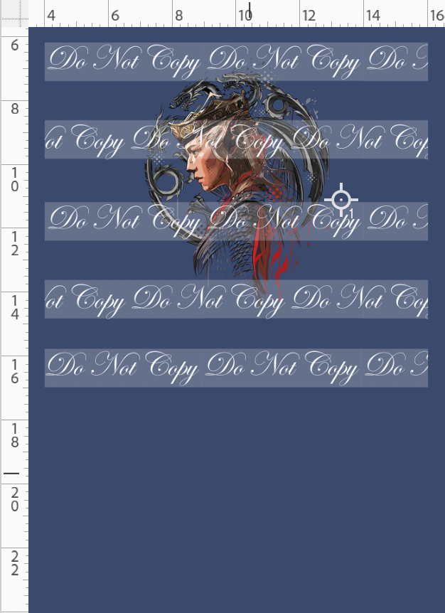 PREORDER - Fire and Blood - Panel - The Black Queen - Blue - CHILD