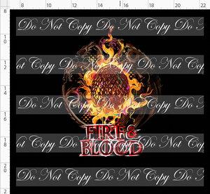 PREORDER - Fire and Blood - Panel - Egg Fire and Blood - Black - ADULT