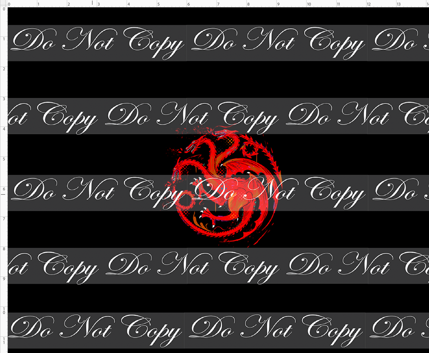 PREORDER - Fire and Blood - CUP CUT - Red Symbol - Black