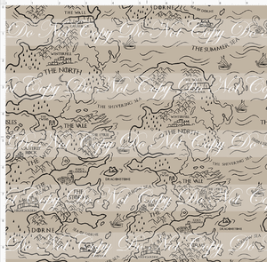 PREORDER - Fire and Blood - Map - Tan - SMALL SCALE