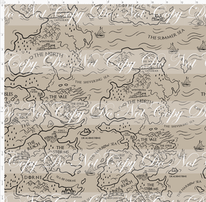 PREORDER - Fire and Blood - Map - Tan - REGULAR SCALE