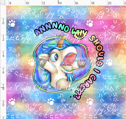 PREORDER - Heeler Hideaway - Panel - Unicorse - Bright Rainbow - ADULT