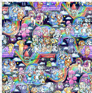 PREORDER - Heeler Hideaway - Characters and Rainbow - Navy - LARGE SCALE