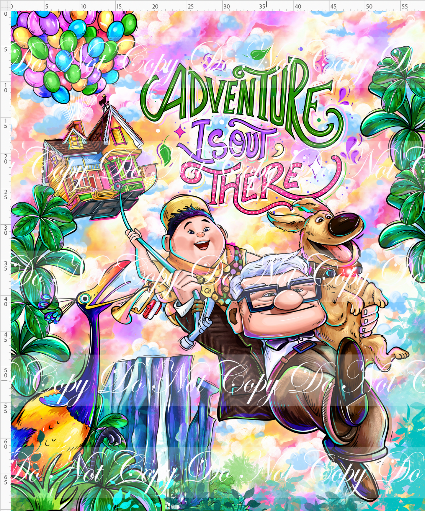 PREORDER - My Greatest Adventures - Adult Blanket Topper - Rainbow Balloons Background