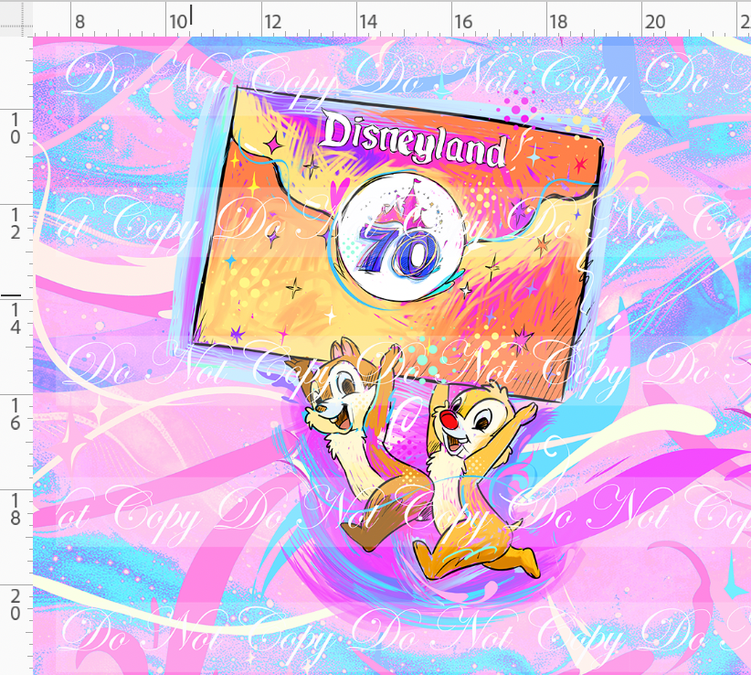 PREORDER - 70 Years of Magic - Panel - Pink - Chipmunk - ADULT