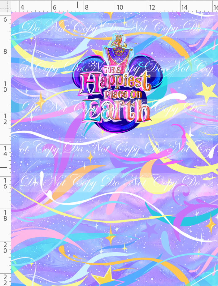 PREORDER - 70 Years of Magic - Panel - Purple - Happiest Place - CHILD