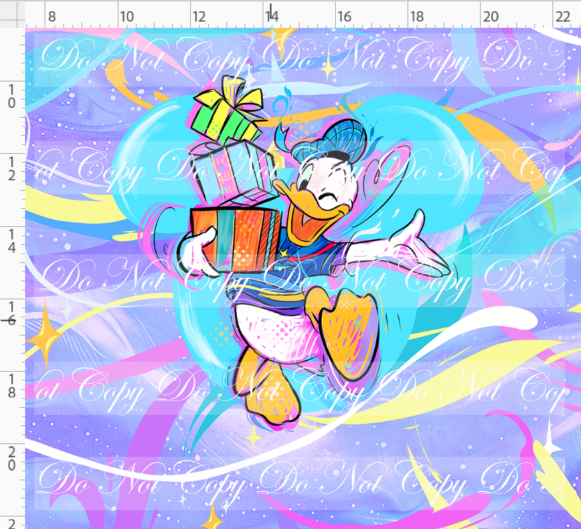 PREORDER - 70 Years of Magic - Panel - Purple - Boy Duck - ADULT
