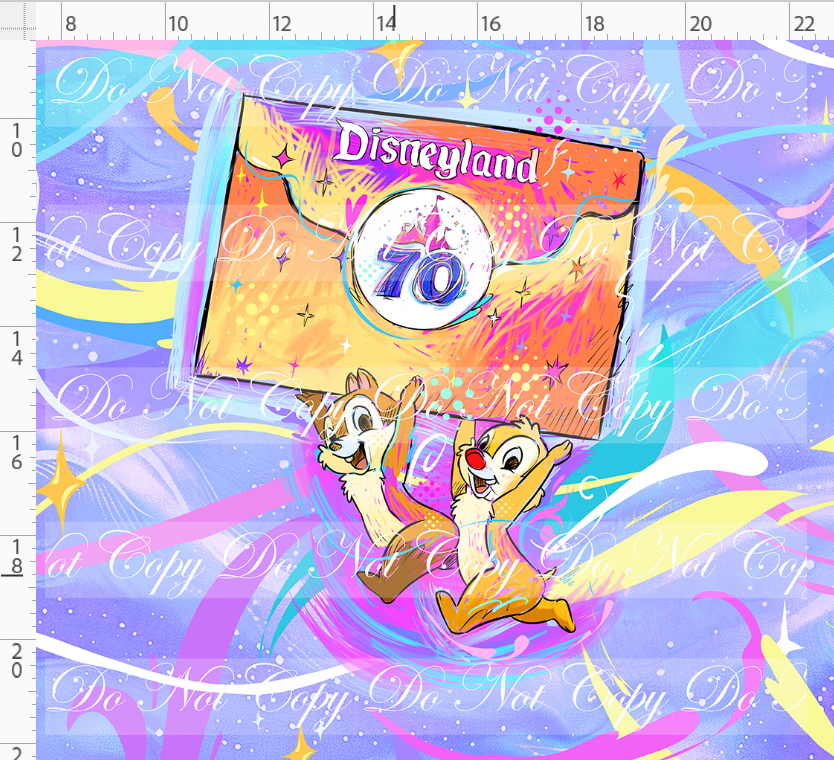 PREORDER - 70 Years of Magic - Panel - Purple - Chipmunk - ADULT