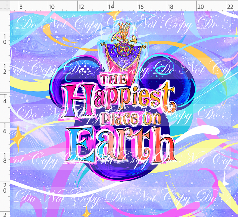 PREORDER - 70 Years of Magic - Panel - Purple - Happiest Place - ADULT