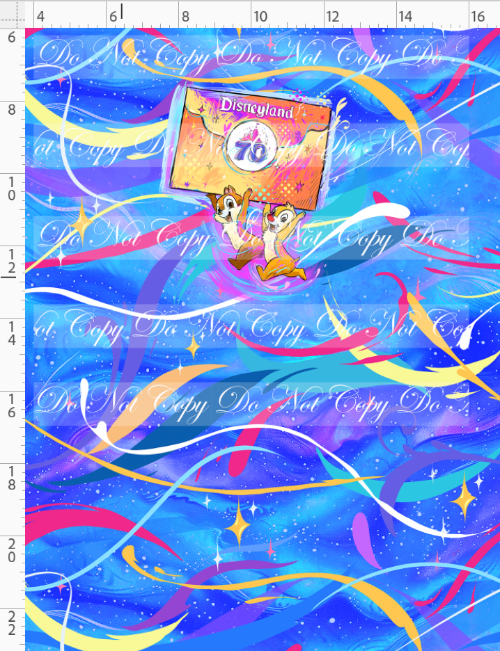 PREORDER - 70 Years of Magic - Panel - Royal Blue - Chipmunk - CHILD