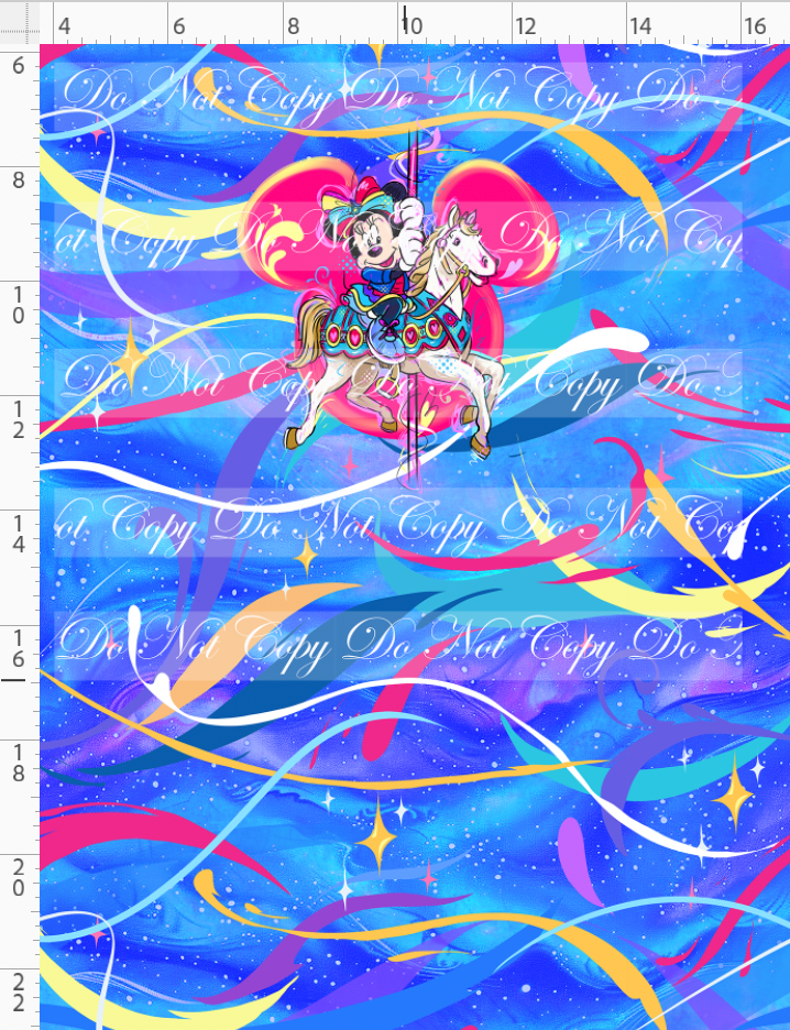 PREORDER - 70 Years of Magic - Panel - Royal Blue - Girl Mouse - CHILD