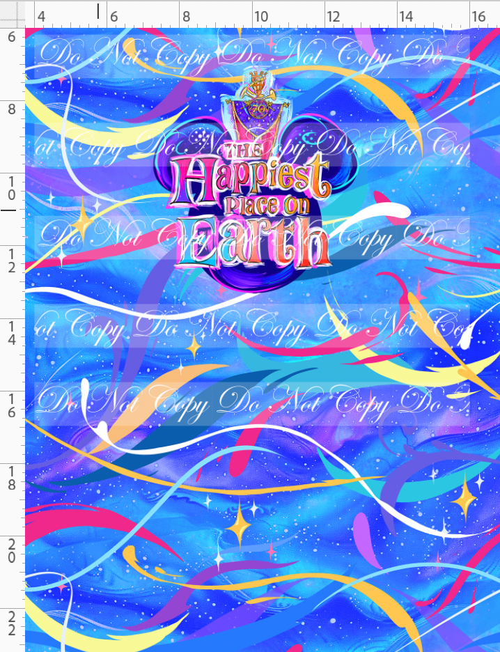 PREORDER - 70 Years of Magic - Panel - Royal Blue - Happiest Place - CHILD