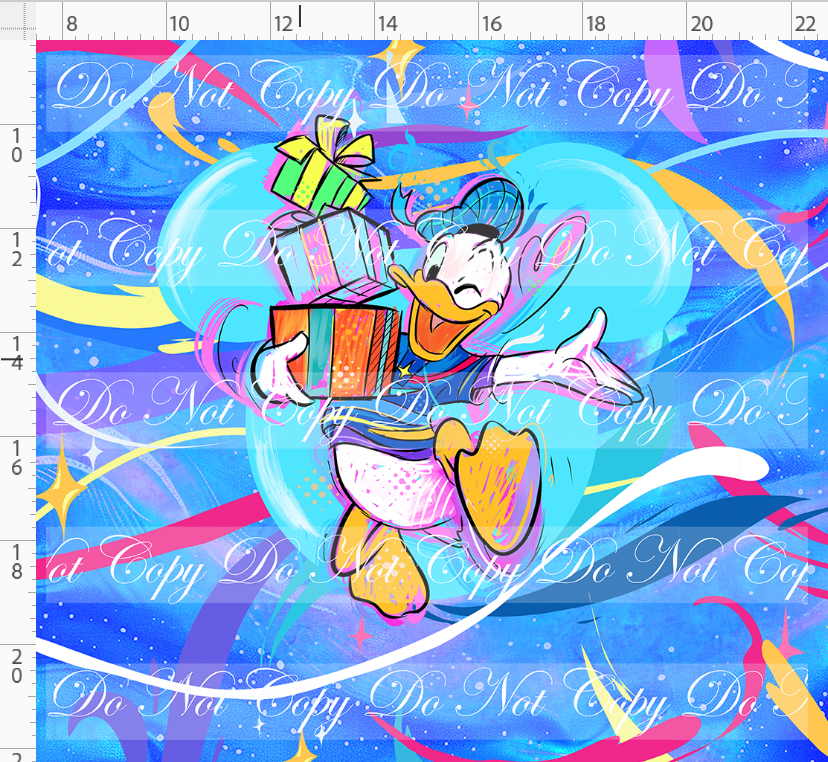 PREORDER - 70 Years of Magic - Panel - Royal Blue - Boy Duck - ADULT