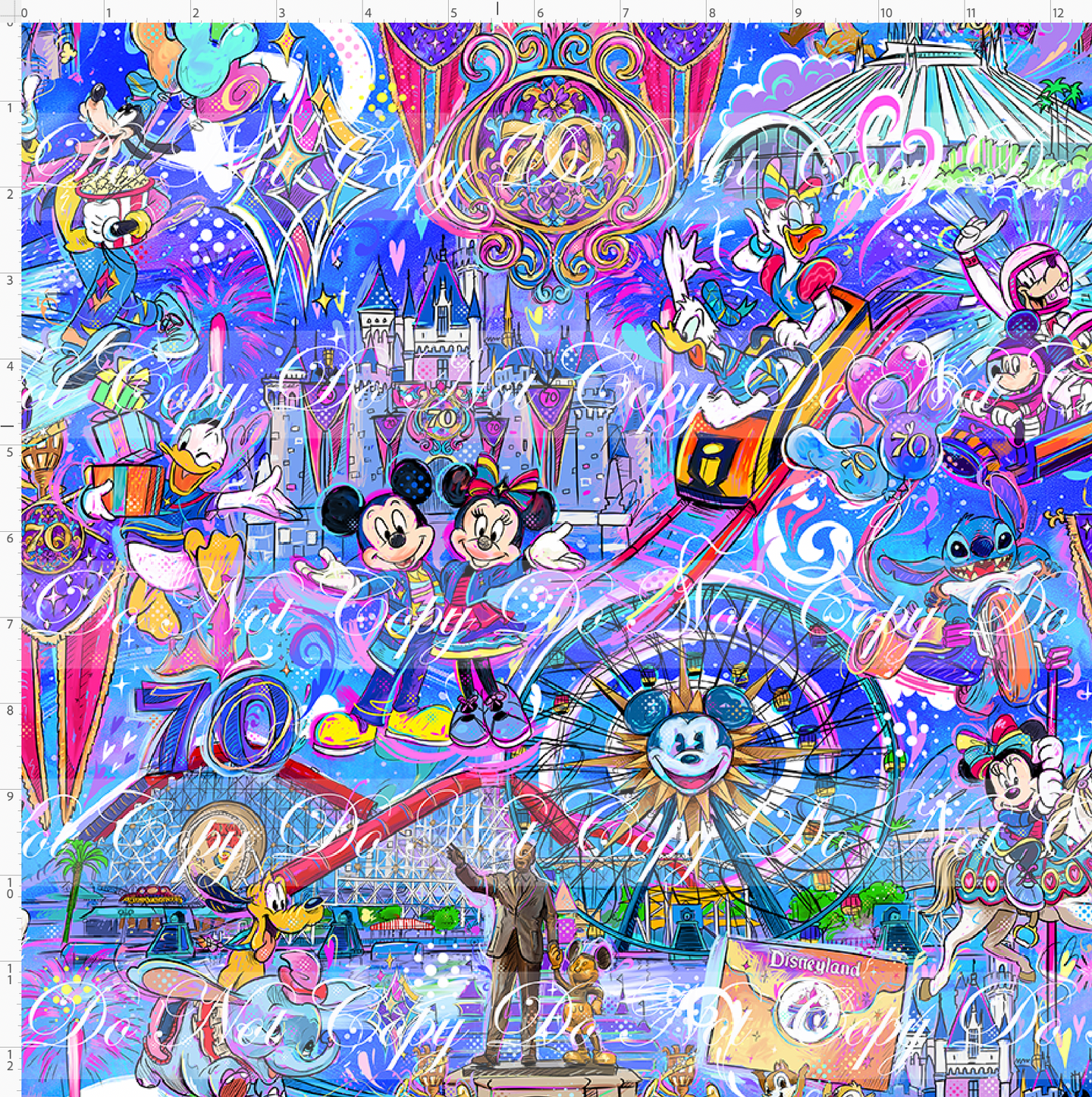 PREORDER - 70 Years of Magic - Main - Royal Blue - REGULAR SCALE